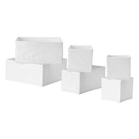 New Drawer Organizer Set Isi 6Pcs Box Kotak Sekat Laci Lemari Pakaian Bayi