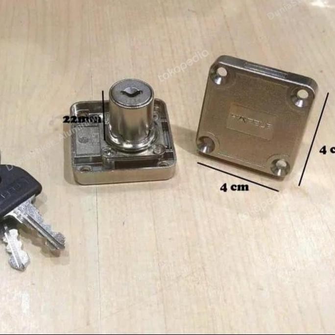 Laci Minimalis Kunci Laci/Lemari Hafele Asli 22Mm