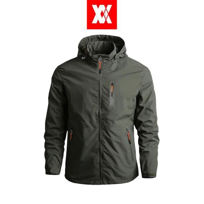 SO Valir FGT Jaket Parasut Pria Anti Air Waterproof Casual | Panjang | Nyaman | Outdoor | Keren Dist