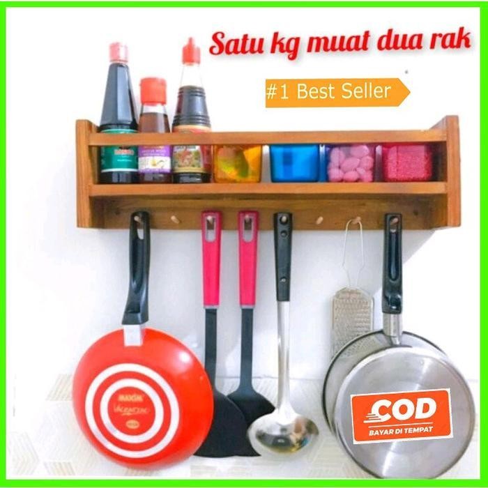 KS Rak Cantolan Serbaguna Rak dinding rak tempel rak bumbu dapur