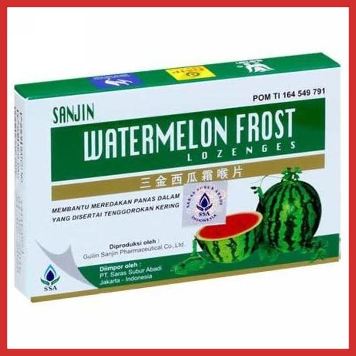 

AJMALL SANJIN WATERMELON FROST LOZENGES 12 TABLET PACKING AMAN