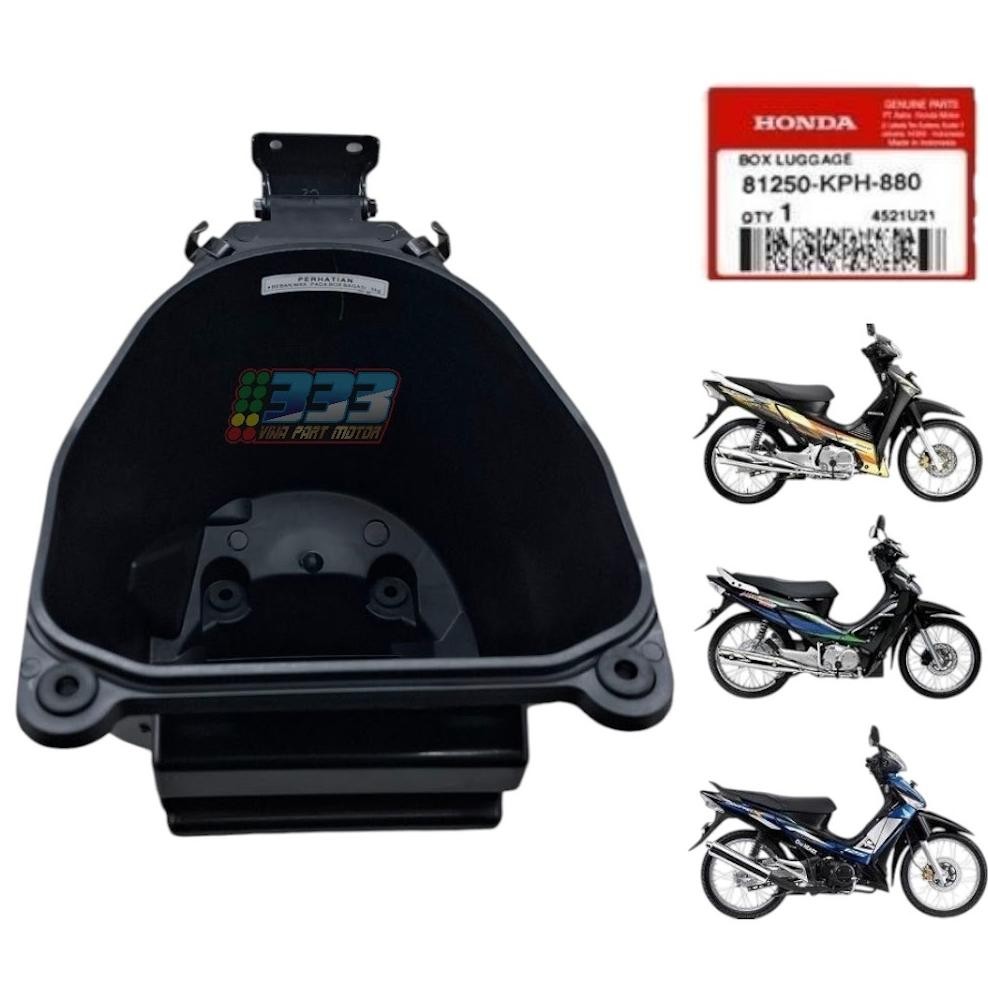 DUDUKAN JOK BOX BAGASI KARISMA SUPRA X 125 LAMA DAN NEW BATMAN KPH 81250KPH880