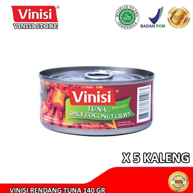 

NO_MORE Paket 5 Kaleng Vinisi Rendang Tuna 140 Gr