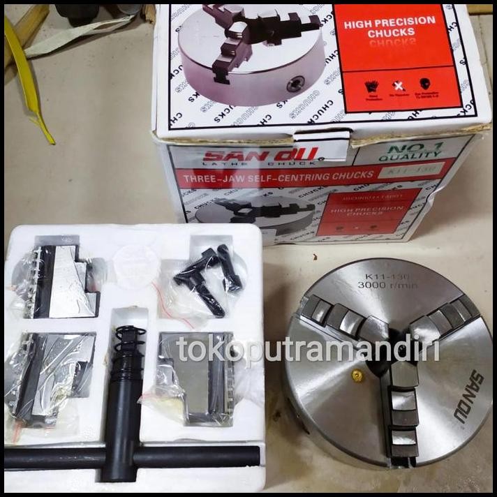 Claw Bubut 5" 3 jaw / Chuck Bubut 5 inch