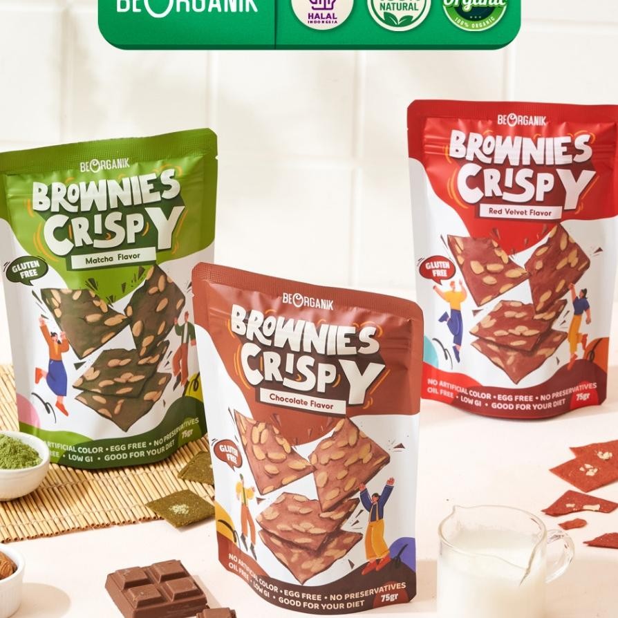 

Brownies Crispy Beorganik Vegan Gluten Free All Variant 75Gr