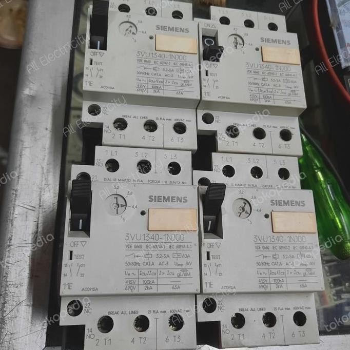 Motor Circuit Breaker Siemens 3Vu1300 New Stok