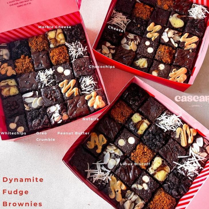 

Cascara Cookies Kue Dynamite Fudgy Brownies Ulang Tahun Cokelat Tulisan Huruf 25Pcs 20Cm