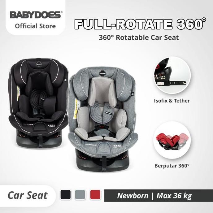 Babydoes Car Seat Full Rotate 360 / Car Seat Bayi