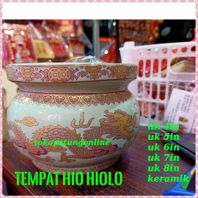 Terbaru Hiolo Keramik Hijau Naga Uk 5In