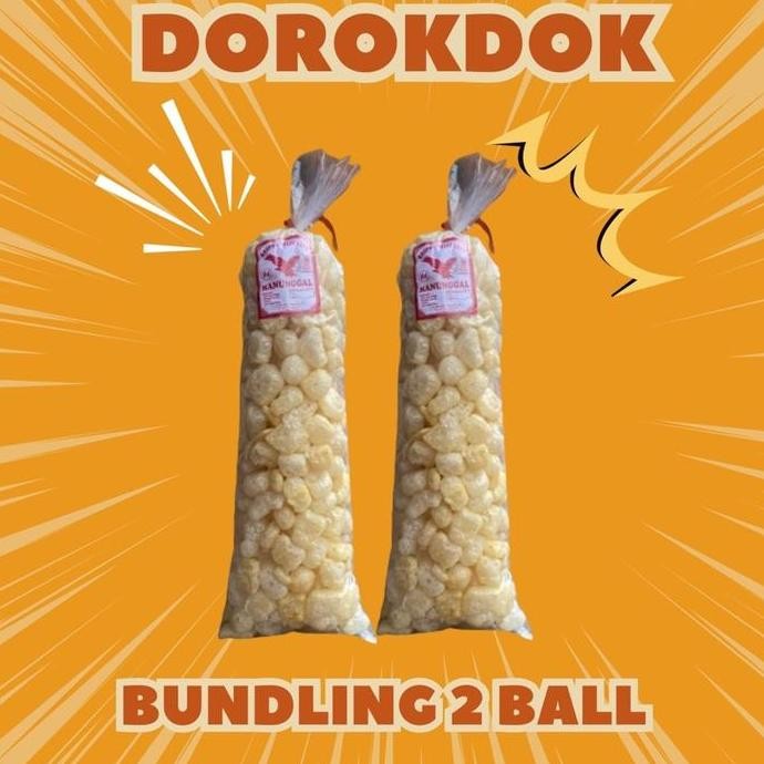 

BUNDLING 2 Ball krupuk kulit sapi asli halal Food Cemilan Snack Makanan Pedas Kerupuk murah Keripik CS