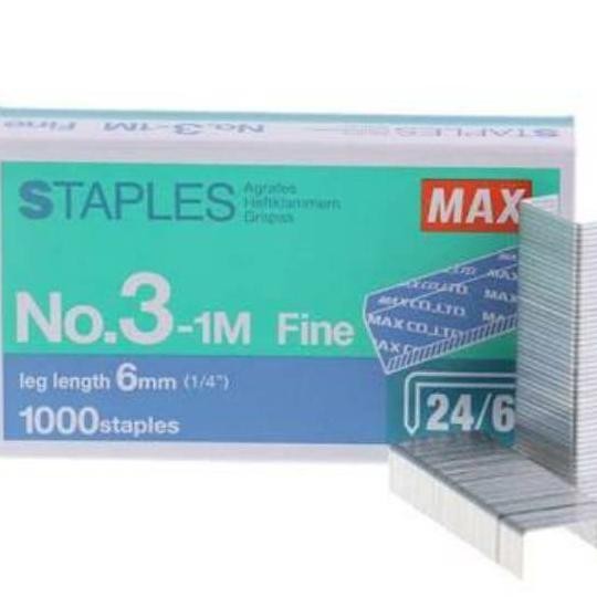 

Isi Staples Max No 101M Dan No.31M