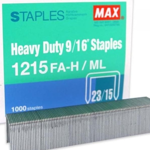 

Isi Staples Max 1215 Fahml Isi Staples Max 2315 15Mm Pak