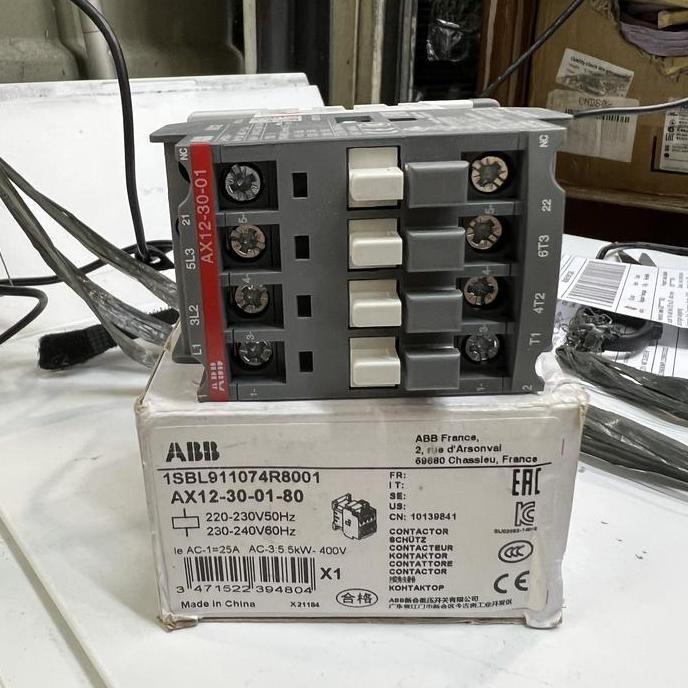 Kontaktor Abb Ax12-30-01 New Stok