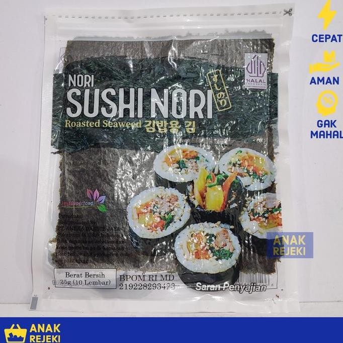 

Produk Baru!! Nori Sushi Gold Java Seaweed 10 Lembar | Rumput Laut Premium Halal 10s