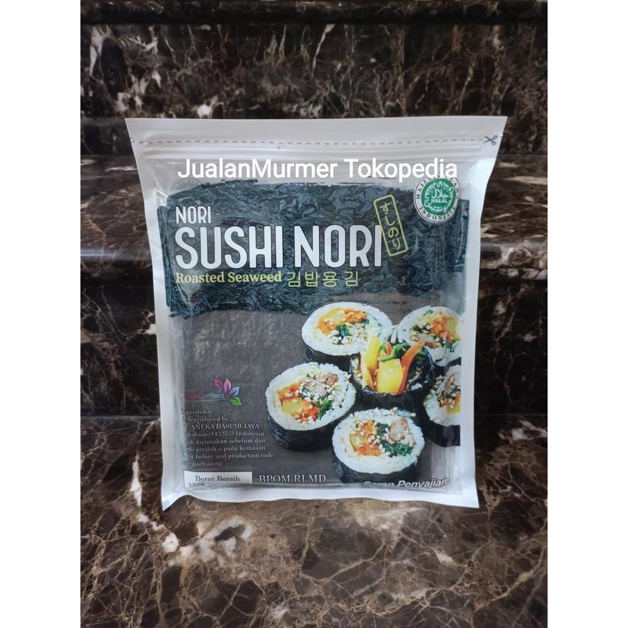 

Produk Baru!! Nori Sushi Java Super Food Isi 50 Lembar | Rumput Laut Premium Halal