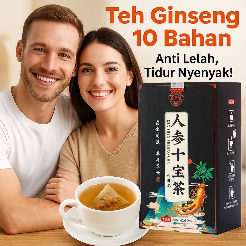 

【Tubuh Bugar Tanpa Lelah】Teh Herbal Ginseng/Teh Sepuluh Bahan Ginseng dan Goji Berry/Teh Energi Tubuh/Teh Penguat Ginjal/Teh Sepuluh Herbal/Teh Ginseng Goji/Penambah Energi/Teh Alami Anti Lelah/Teh Pemulih Stamina/Teh Penguat Ginjal Polygonatum