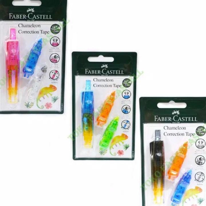 

Correction Tape Chameleon 2 Refill Faber Castell Pinkblueblatransparant Barrel
