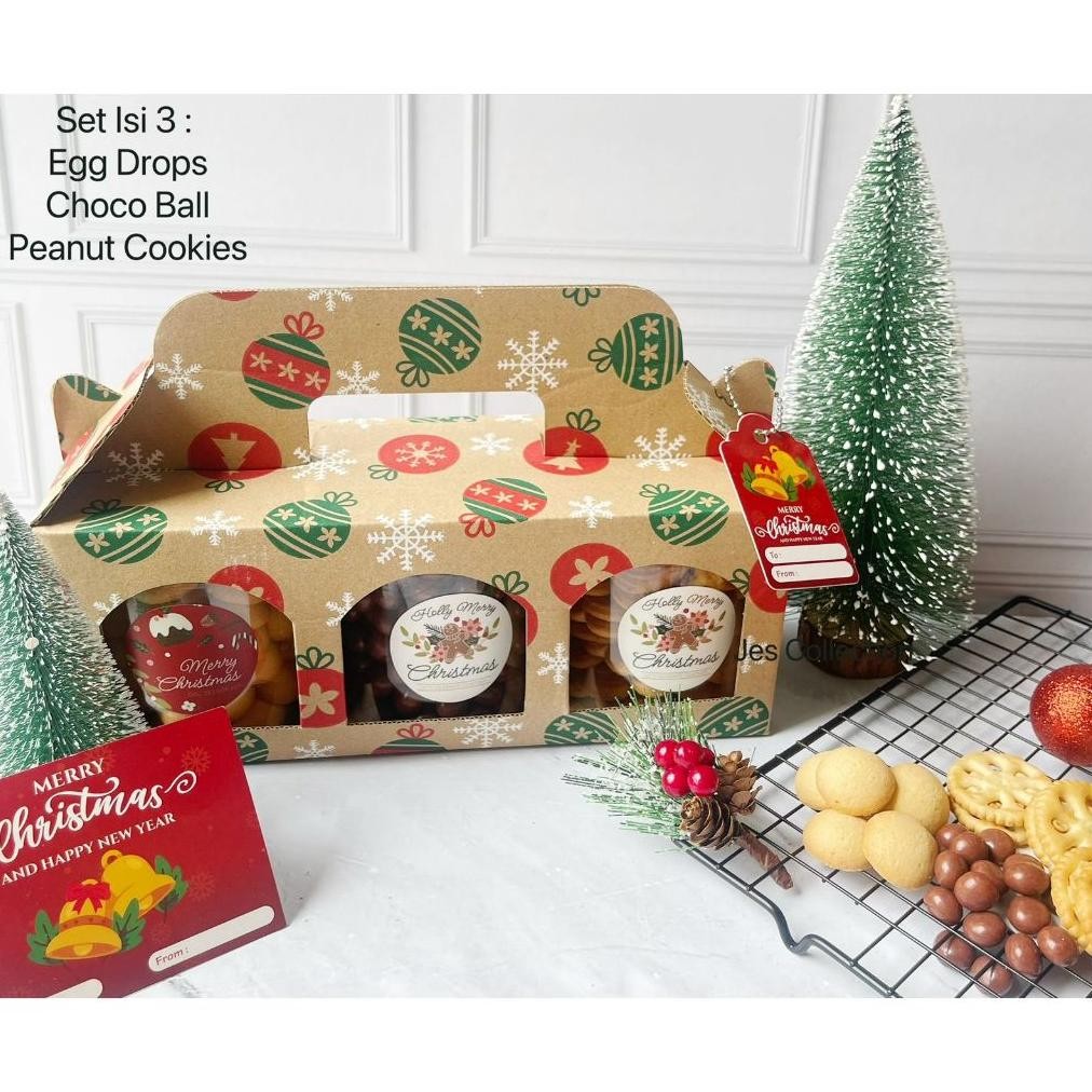 

Terbaru Hampers Natal Murah Kado Natal Giftbox Isi 3 Jar Cookies 600Ml Sale