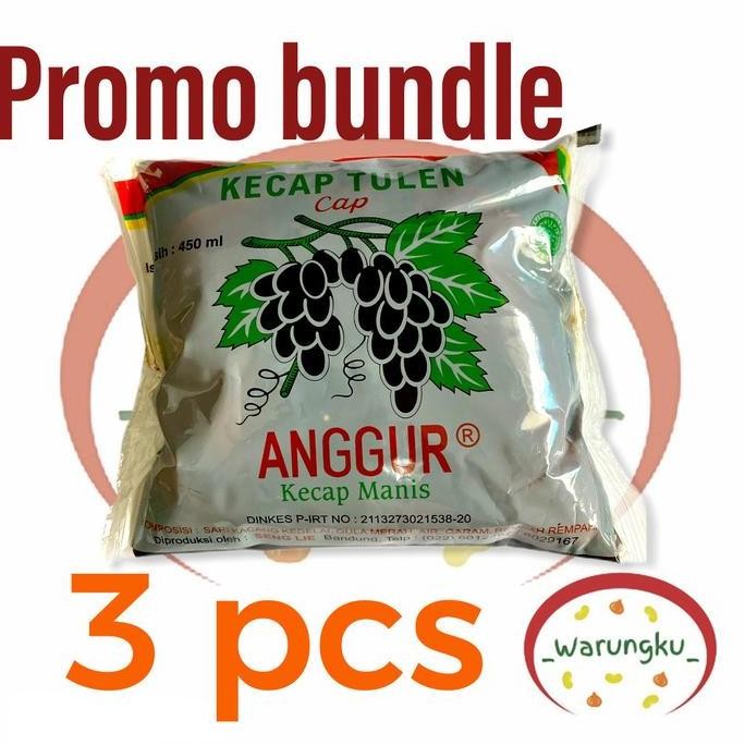 

Promo Bundle Kecap Anggur Refill 450ml 3pcs Kecap Asin Tradisional