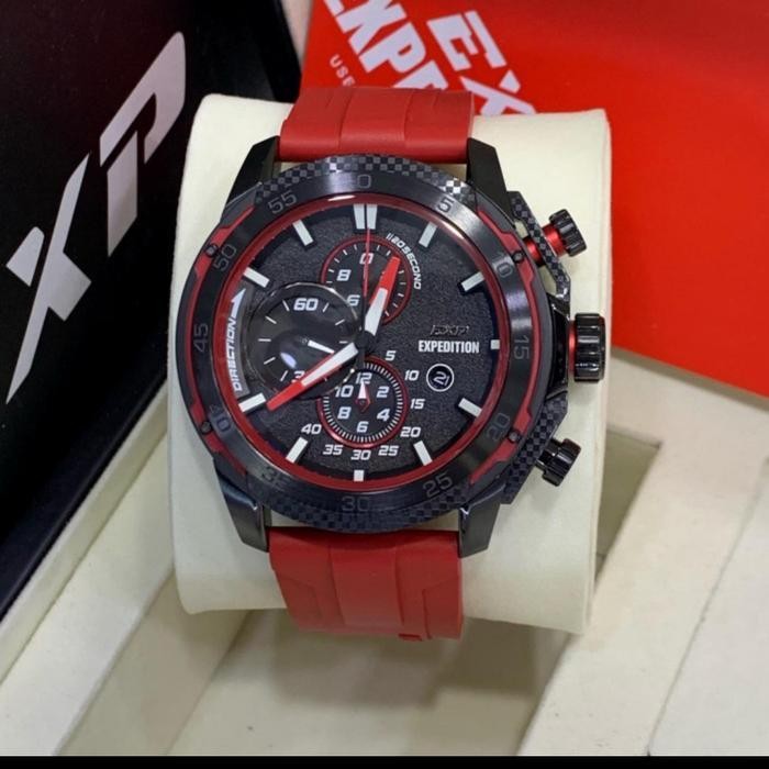 EXPEDITION EXP6810 E6810 EXP 6810 E 6810 RED RUBBER STRAP ORIGINAL Berkualitas