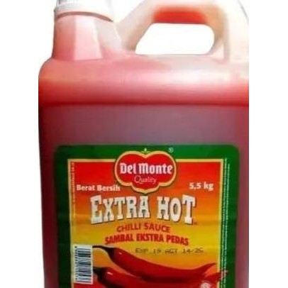 

Promo Del Monte Saus Sambal Extra Hot 5.5kg | Galon Jerigen Pedas Original