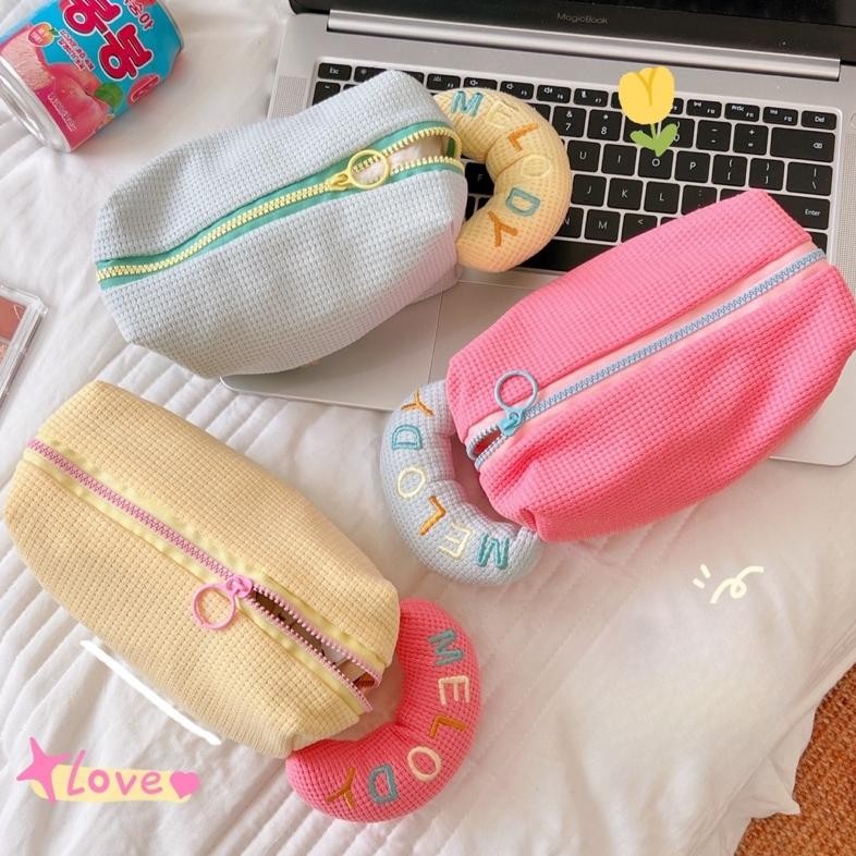 

Ready_Stock_Cod Kensho Kotak Pensil Pouch Sleting/ Tempat Makeup / Tas Aksesoris Wanita Pastel Aesthetic Korea Import Lucu Melody Ukd-