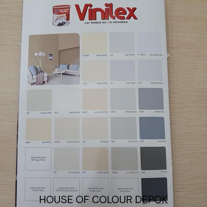 NIPPON VINILEX PRO1000 CAT TEMBOK DALAM/CAT TEMBOK INTERIOR/CAT TEMBOK 20 KG