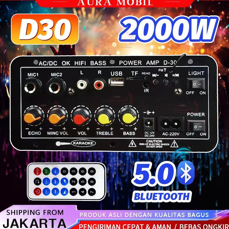 8-12 Inci Amplifier Board Audio Bluetooth USB Radio TF DIY Subwoofer D30 D10 D5 Karaoke Power Stereo