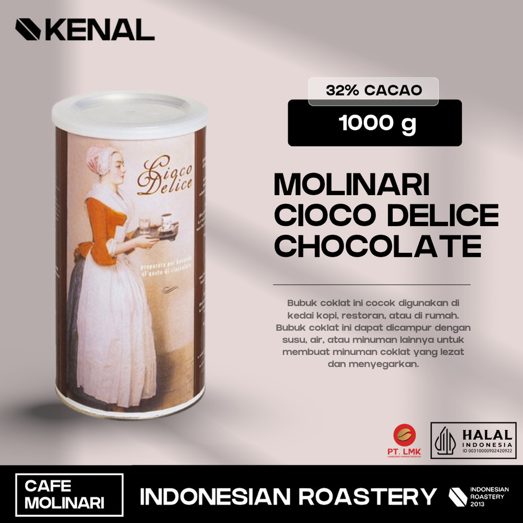 

Molinari Cioco Delice Chocolate Italy Powder 1 Kg
