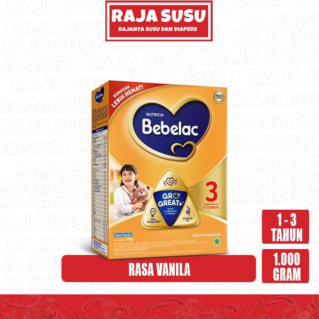 BEBELAC 3 VANILA 1000 GR - RAJA SUSU