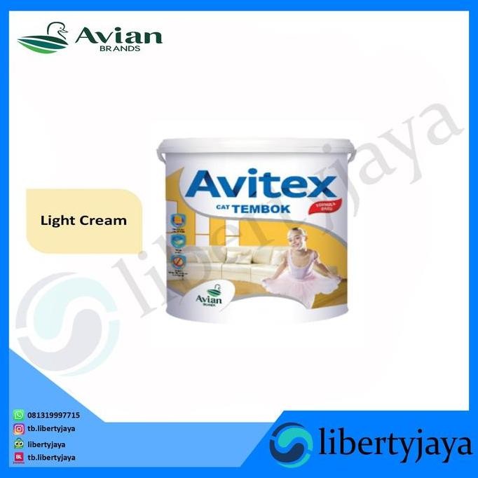 BISA E-FAKTUR 5kg A44195 Light Cream Avitex Cat Tembok Interior AVIAN PAINT