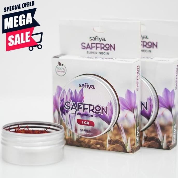

Diskon! Saffron Super Negin 0.5 Gram - Safron Grade A Premium Asli Iran