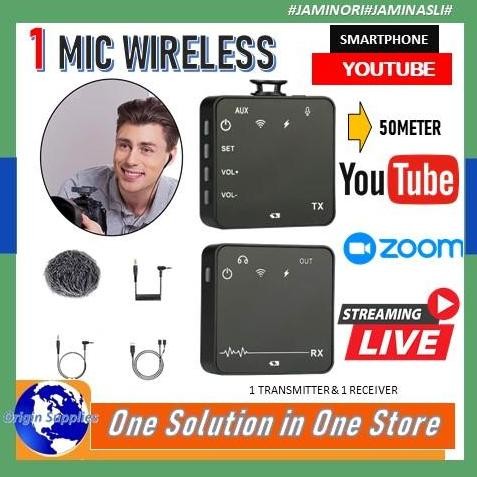 PROMO MIC WIRELESS CLIP ON KAMERA DSLR - LAVALIER VIDEO RECORDING MIC