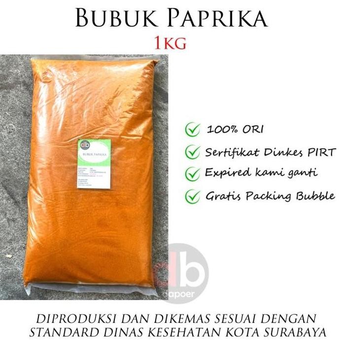 

Diskon! Paprika Bubuk 1Kg - Paprika Powder Import Warna Merah Cerah Premium