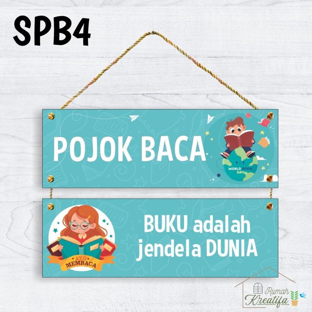 tu-67 EVY-510 Pojok Baca Hiasan Kelas SD TK SMP | Dekorasi Sekolah Lomba Tugas Menghias Prakarya Rea