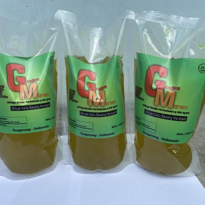 

Diskon! Minyak Bawang Mie Ayam Wonogiri 1000Ml Asli Gandem Marem