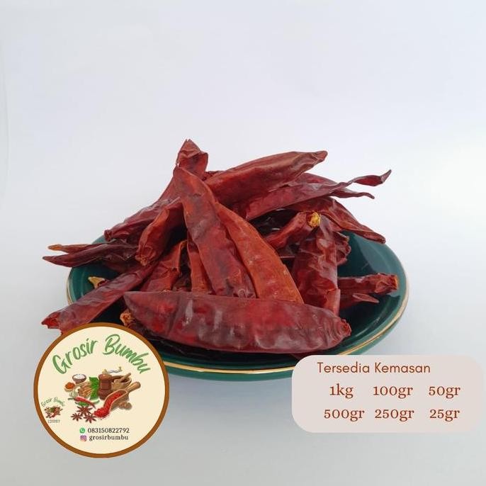 

Diskon! Cabe Rawit Kering 500Gram / Cabe Kering Pedas / Dry Chili Super Pedas