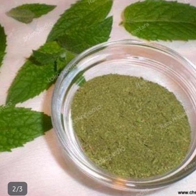 

Diskon! Daun Mint Bubuk 100Gr | Mint Leaves Pure Powder | Bumbu Herbal Minuman
