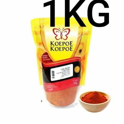 

Diskon! Cabe Bubuk 1Kg Koepoe Koepoe / Chili Powder Serbuk Cabai Murni