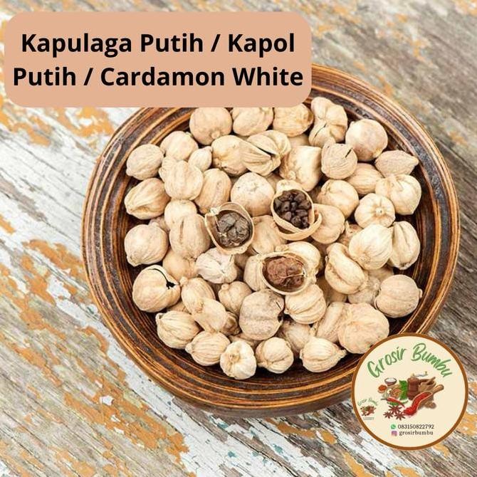 

Diskon! Kapulaga Putih 1Kg / White Cardamom / Kapol Rempah Utuh Premium