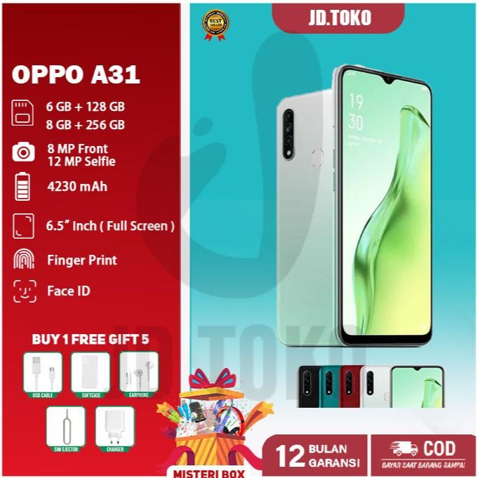 HP OPPO A31 Ram 8/256 GB Smartphone Garansi 1 Tahun Grosir aSt
