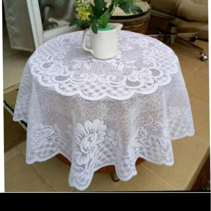 PROMO TAPLAK MEJA BUNDAR TAPLAK TAMU OSHIN TAPLAK TERAS KAIN MOTIF JEPANG