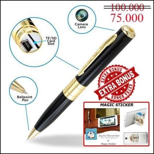 Pulpen Kamera - Spy Cam - Kamera Pengintai Bentuk Pulpen
