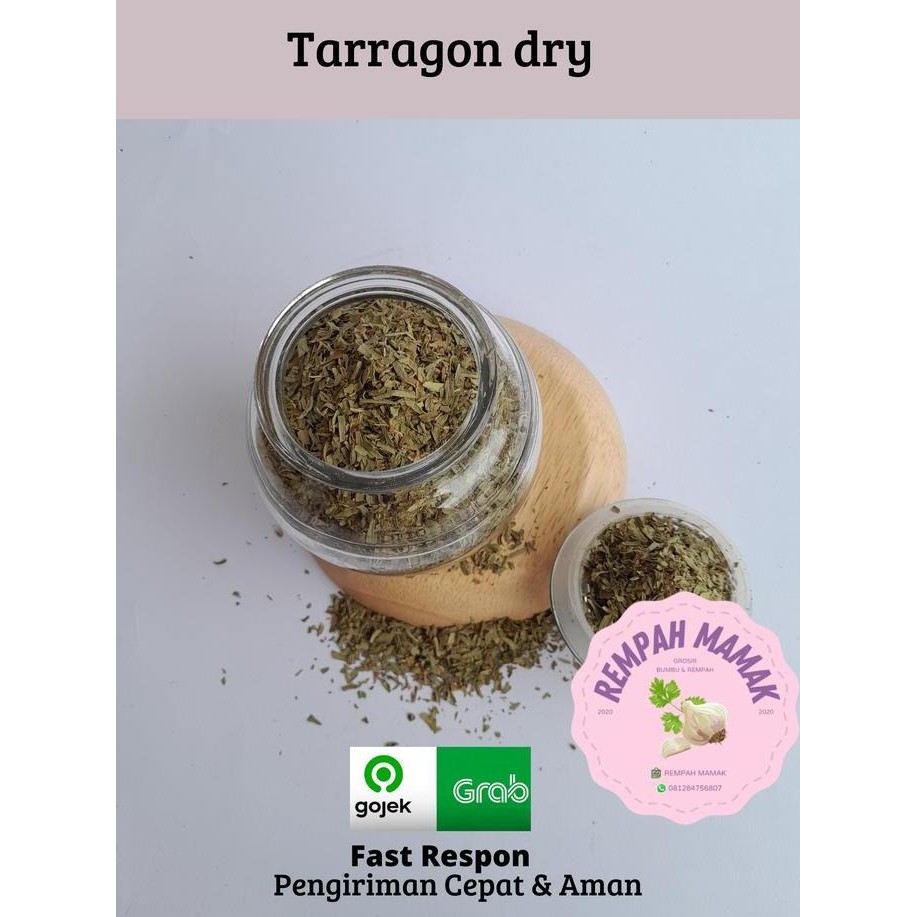 

Diskon! Tarragon Leaves Dried 1Kg / Daun Taragon Kering / Long Hao Premium