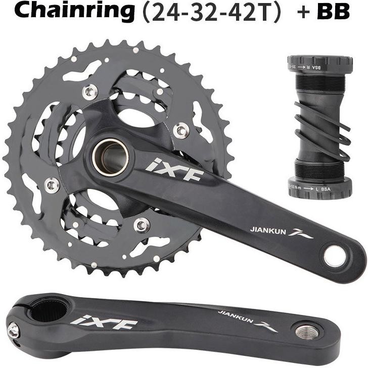 Ixf Crank Ht2 Crankset Hollowtech Plus Triple Chainring 243242T