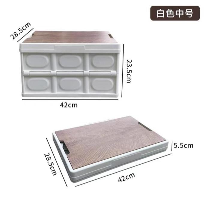 KERANJANG PIKNIK KOTAK LIPAT STORAGE BOX CONTAINER FOLDABLE BOX PIKNIK L64