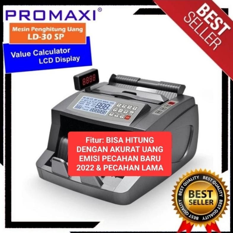 PROMAXI LD-30SP ORIGINAL / Money Counter / Mesin Hitung Penghitung Uang LD30SP aSt