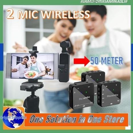PROMO MIC WIRELESS GO LAVALIER 2 MICROPHONE KAMERA DSLR SMARTPHONE LAPTOP