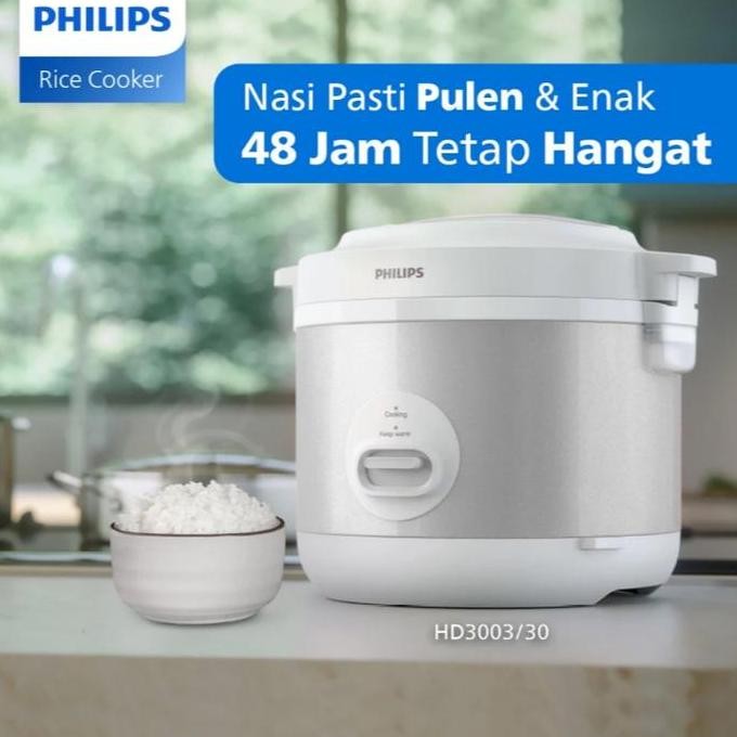 Philips Hd-3003 Rice Cooker / Magic Com 1.8 Liter (Anti Lengket)