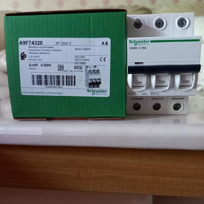 MCB IC60N 3P 20A SCHNEIDER